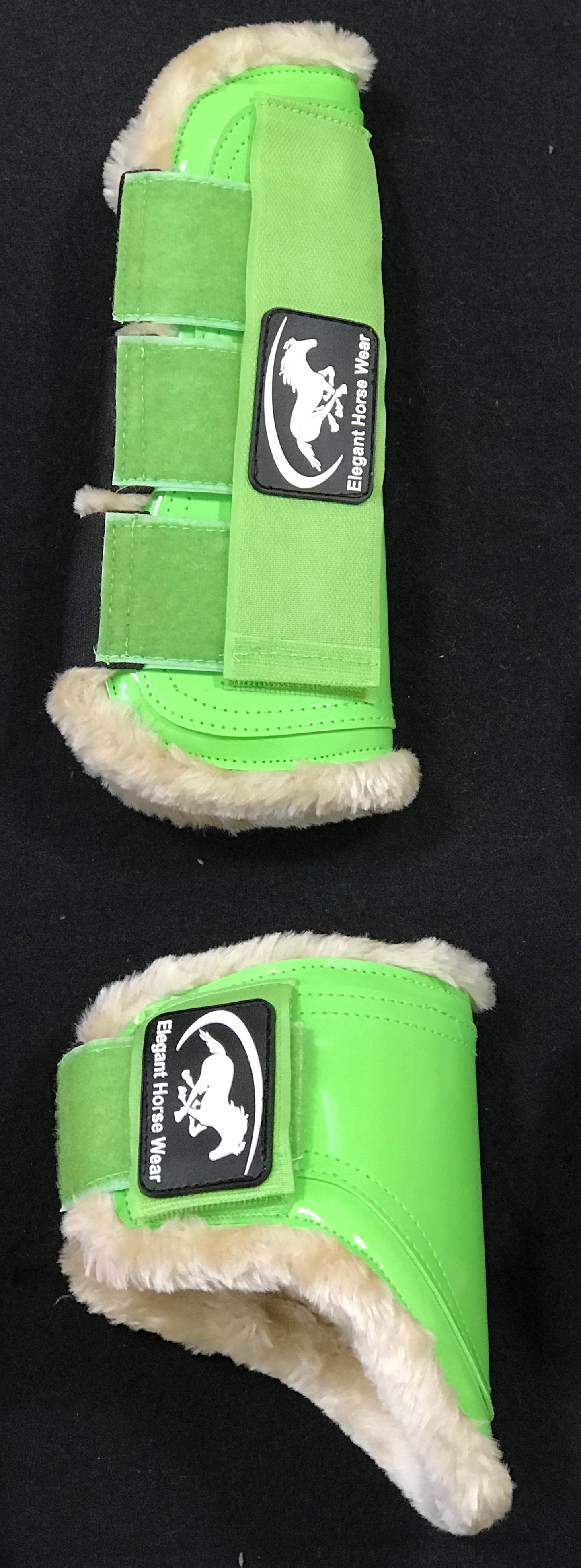 Open-Front Sheepskin Jump Boots