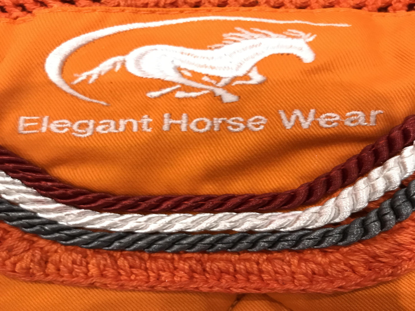 Orange Dressage Sheepskin Set